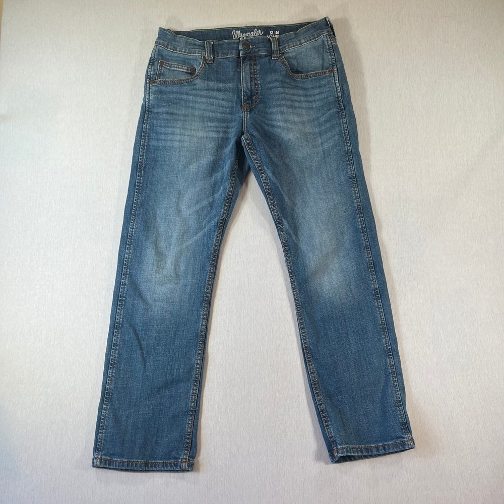 Wrangler Retro Jeans Men 32x30 (Fit 32x28) Slim Straight Medium Wash Cowboy